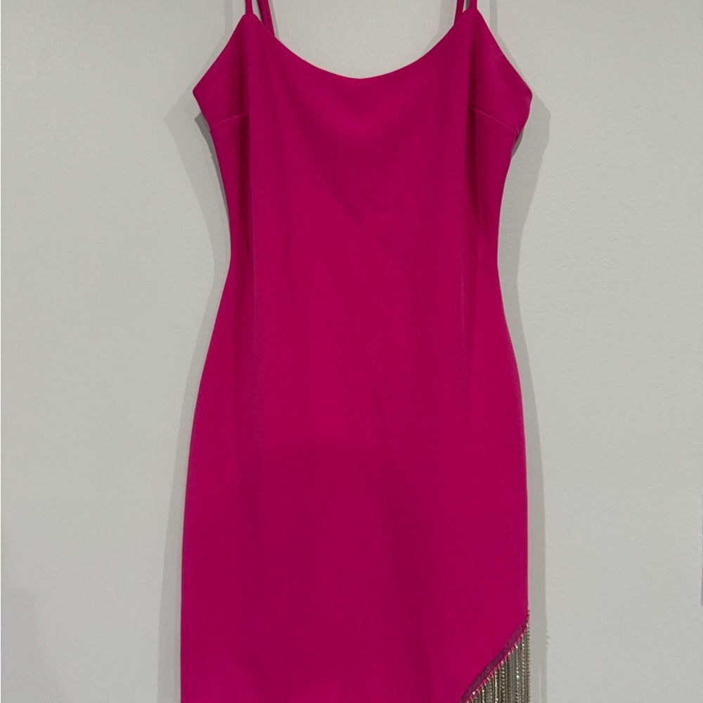 Elegant Pink Sleeveless Dress